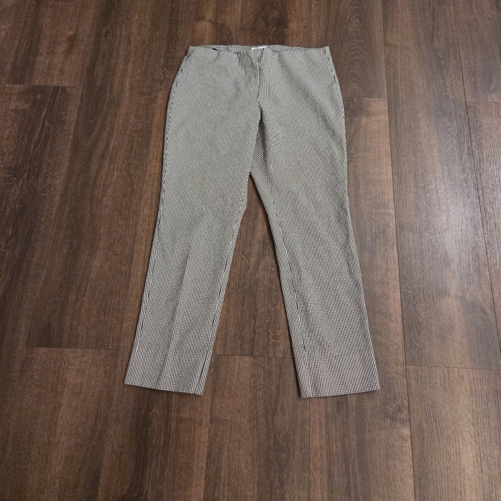 J. Jill Men's Black and White Checkered Dress Pants